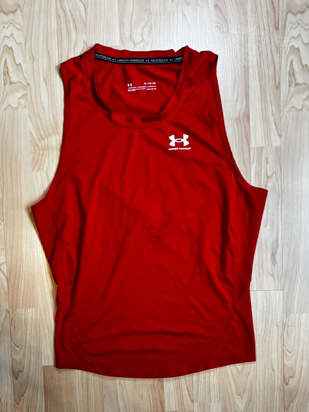 Under Armour Red Athletic Tank Top - Compression